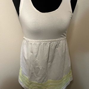 Gap Maternity White Sleeveless Top XS